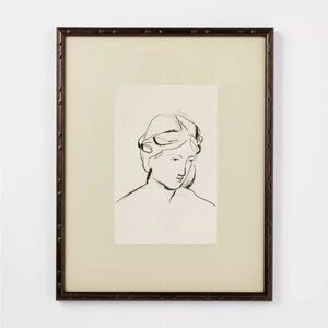 16x20 Line Drawn Portrait Framed Wall Art -
Threshold designed with Studio McGee